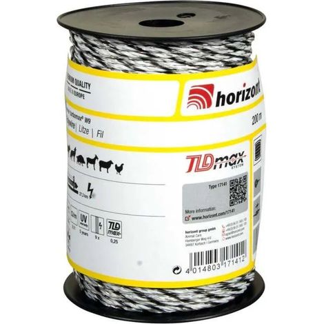 Recinzione elettrica horizont turbomax w9 massima conduttività 200 m