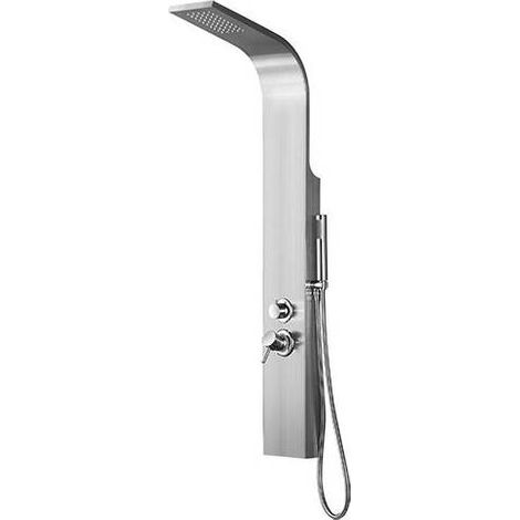 PANNEAU DE DOUCHE MULTIFONCTION MOD. MAIORCA Dimensions : Acier inoxydable brossé