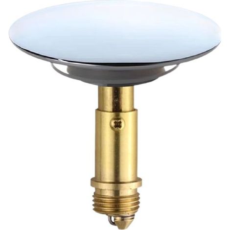 Bouchon de vidange d'évier, bouchon de bouchon à clic-clac à poussoir, bouchon escamotable en laiton, bouchon de vidange pour lavabo de cuisine et de salle de bain, 66 mm (1/3)