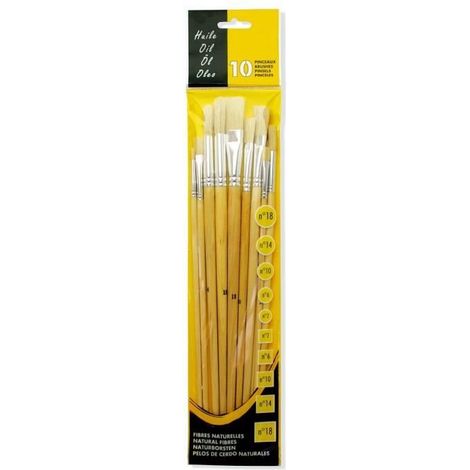 CAMPUS Set 10 Pinceaux Huile