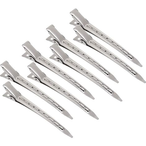 Metallene Krokodilklemmen mit Loch für Haarschmuck und Bastelarbeiten – 2er-Set, stabil, vielseitig & praktisch (1/5)