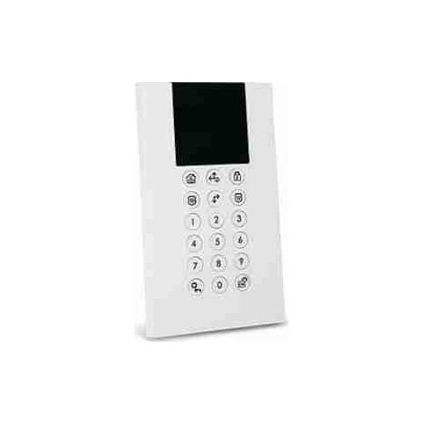 Risco – RW432KPP802A Clavier radio bidirectionnel blanc – Alimentation 4 piles 3V – Fréquence 868,65 MHz – Dimensions 178x103x38mm