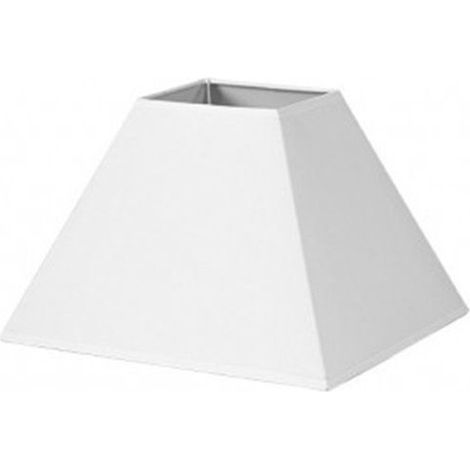 Lampenschirm Piramide Mezzo E27 Weiß 25dx11dx18h Popeline