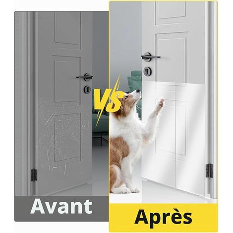 Protection Canape Chat Anti Griffe, 43 x 800cm Anti Griffe Sticker Transparent Autocollant, Protege Canape Griffe Chat, Protection Porte Anti Chien Griffe, Meubles, Porte, Mur (1/3)