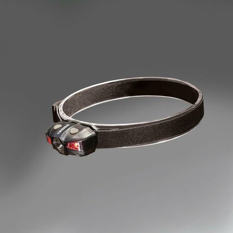 Linterna frontal Tiross con batería 1xAA, luz versátil y diseño ergonómico para múltiples aplicaciones.
