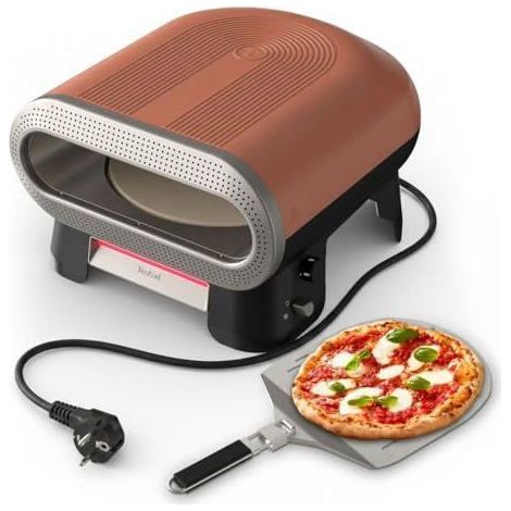 Four à pizza électrique d'extérieur - TEFAL - JM600TE0 - 2600W - Pierre rotative - Jusqu'à 400°C