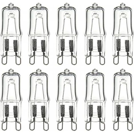 10Pièces G9 Ampoule Halogène Écologique Capsule Led Ampoule Incrustée Perle Cristal Lampe Halogène Ampoule,40w (1/3)