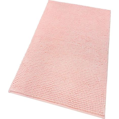 Tapis de Bain Confortable Doux Anti-dérapant Chambre à Coucher Rose - 65x130 cm