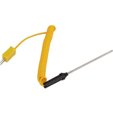 Thermoelement Typ K, hitzebeständiger Stahl-Thermoelementsensor mit isoliertem Griff, hohe Genauigkeit, Rap