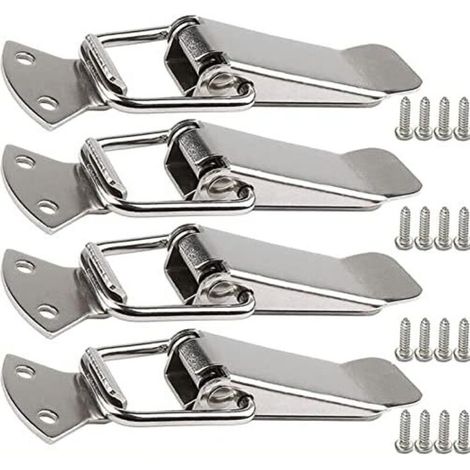 Fermoir de tension en acier inoxydable avec vis, fermoir à levier 56 mm, loquet ressort bascule, clip serrage, fermeture boîte, capuchon verrouillage pour boîte outils - mm without Locking Hole (1/5)