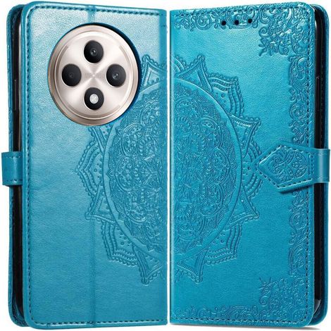 Klapphülle für Oppo Reno 12FS / 12F, Mandala, Blau (1/5)