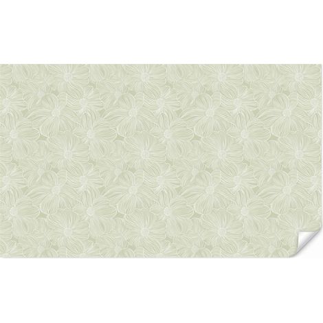 Carta da Parati Sereno - Fiori - Verde 500x300 cm (1/5)