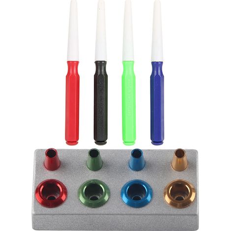 Kit de lubrification horloger professionnel 4 godets huile 4 stylos huile assortiment outil réparateur montre (1/5)