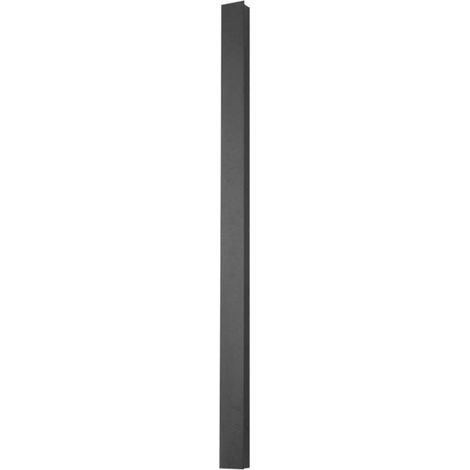 Aplique LED rectangular V-TAC de 10 W, 510 x 60 x 50 mm, color negro, blanco cálido, IP54