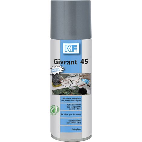 Réfrigérant aérosol 250 ml – Dégivrage rapide jusqu'à -45 °C – Détection de pannes sous tension – Non inflammable et écologique – KF (1/2)