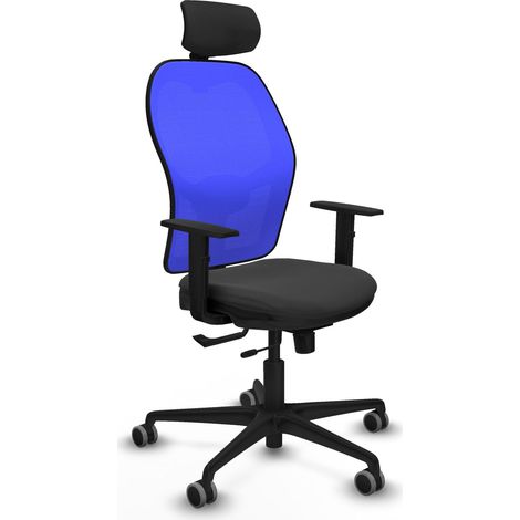 Sedia da ufficio piqueras y crespo Jorquera nero imbottito (1/2)