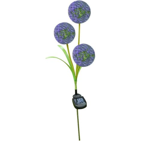 Lámpara solar con forma de flor para exteriores, jardín, patio, césped, paisaje. Lámpara de simulación de flores, resistente al agua. Luces nocturnas para exteriores. (1/5)