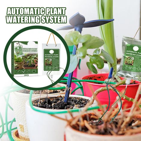 Système d'arrosage automatique pour plantes, ABS multicolore 130x18cm, goutte-à-goutte réglable idéal vacances (1/5)