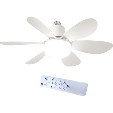 Ventilador De Techo - Con Luz Led Integrada - Control Remoto - 3 Velocidades - 3 Niveles De Brillo - Temporizador - Para Salón Y Dormitorio - 1 Unidad (1/5)