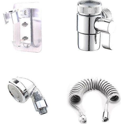 Rallonge de robinet de salle de bain, douche extérieure, lavabo, séparateur d'eau, ensemble de petits embouts flexibles pour le lavage des cheveux (1/5)