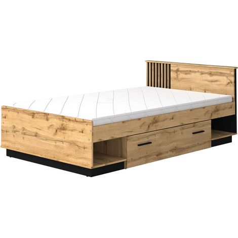 Cama Tenodeu 126 , Individuales, 120x200, Aglomerado laminado, Somieres, 125x207x79cm