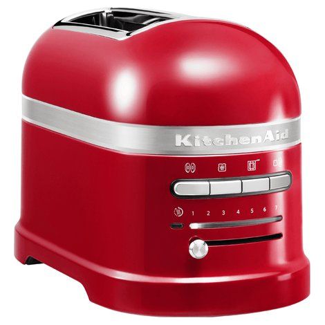 KitchenAid 5KMT2204EER 7 2 fetta/e 1250 W Rosso, Acciaio inox