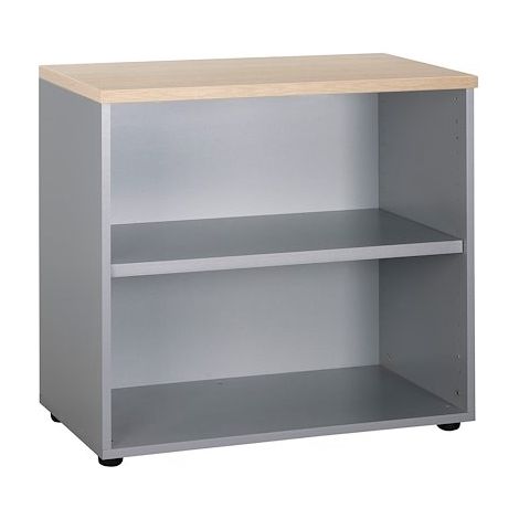 Bibliothèque basse chêne clair Practica H 74 cm - Maxiburo