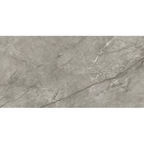 Carrelage effet Marbre Gris Royal 120x60x0,9 cm Brillant Orsiano - Sol et mur intérieur (vendu par carton de 1,44 m²) - RO'MA CARRELAGE (1/4)