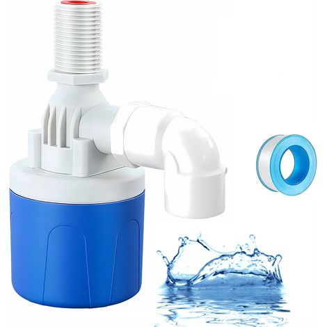 Vanne à flotteur de contrôle de niveau automatique 1/2 pouce, idéale pour les réservoirs d'eau et les piscines. (1/5)