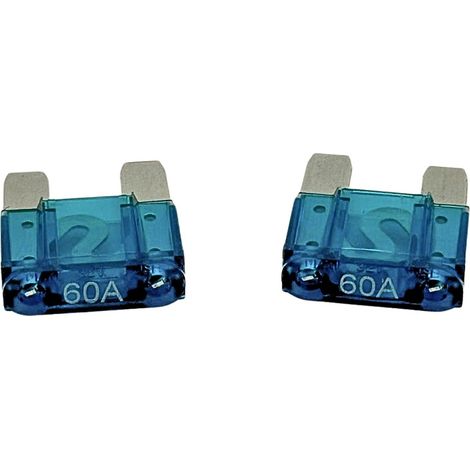 2 Maxi Fusibles Enfichables 60A Bleu