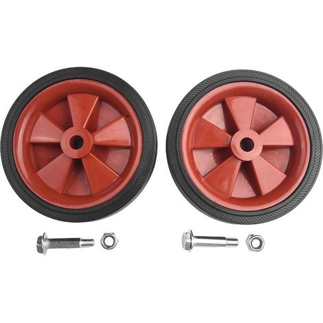 Lot de 2 roulettes de rechange pour compresseur d'air, pompes à air et machines sans huile – amortisseurs, antidérapantes, résistantes aux chocs, dimensions 12,7 cm (1/5)
