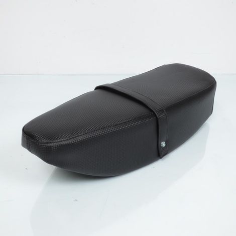 schwarzer Zweisitzersattel mit Gurt für Moped Cyclo Mofa Mbk 51 (1/5)