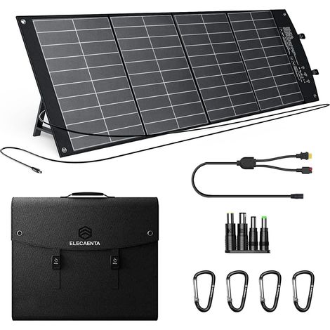 Panneau Solaire Portable 120W 18V Chargeur Solaire Pliable ETFE Monocristallin avec USB-C PD45W QC3.0 CC pour Centrale Électrique 12V RV Batterie Charge Rapide pour Jardin Camping Aventure Urgence (1/5)