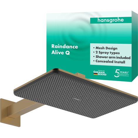 hansgrohe Raindance Alive Q Douche de tête 210/340 2jet, avec