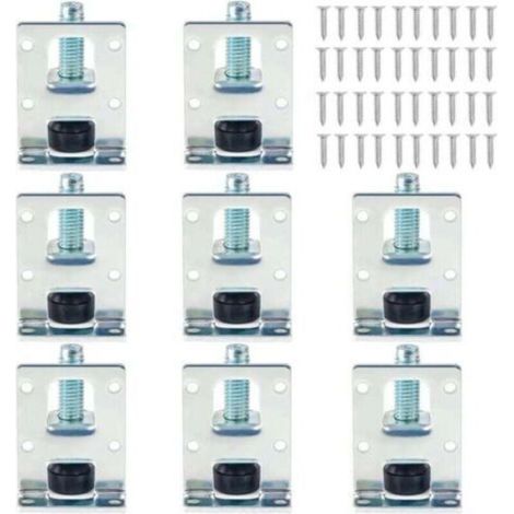8 Pièces Niveleurs Meubles Réglables pour Armoires, Pieds de Nivellement Robustes, Niveleurs Meubles Robustes, Pied Meuble Reglable pour Tables, étagères, Placards, établi (1/4)