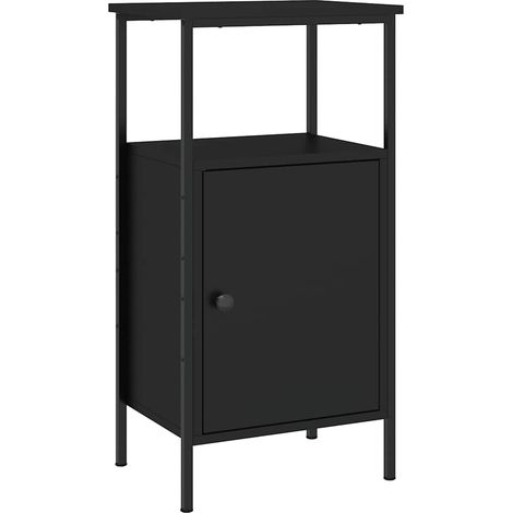 Maison Exclusive - Comodino Nero 41x31x80 cm in Legno Multistrato