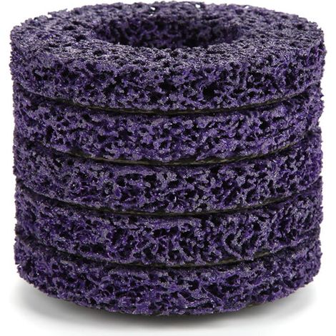 Outil d'élimination de la rouille de peinture de disque de roue de bande de Poly de 100mm de 5 pièces pour les meuleuses d'ange (1/5)