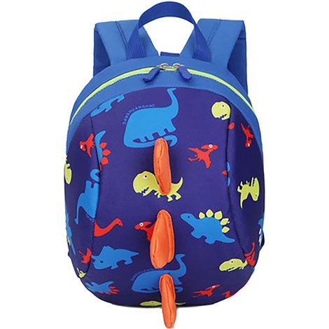 Sac à dos dinosaure mignon avec sangle de sécurité pour enfants, idéal pour la maternelle et la petite section. Convient aux garçons et aux filles.