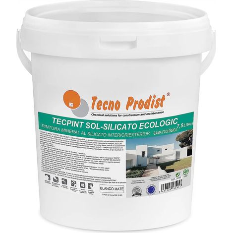 Tecno Prodist Tecpint Sol-Silicato Ecologic - Pintura al silicato mineral exterior e interior