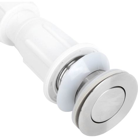 Tuyau d'évacuation simple de 37 mm pour lavabo de cuisine, anti-odeurs, coude en S, raccord d'évier de cuisine (1/5)