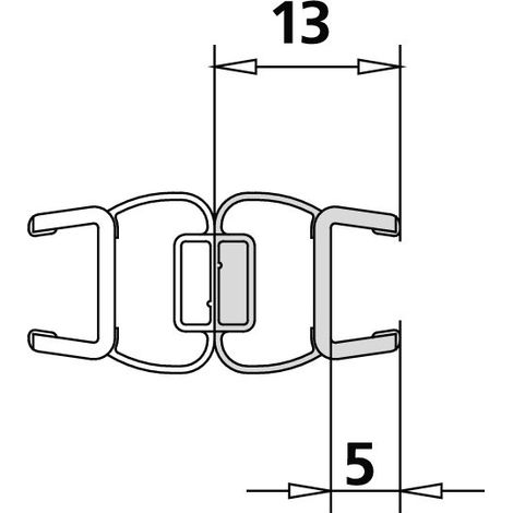 Kermi 6025704 1237 1x barre magnétique
