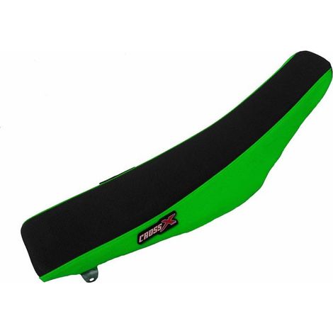 HOUSSE DE SELLE KAWASAKI KX 65 00-20 KLX 110 02-20 TOP BLACK- SIDE GREEN (M216-2BG)
