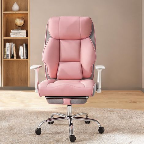 Chaise de bureau en pelle PU Metallo 70 x 69 x 125 cm (1/5)