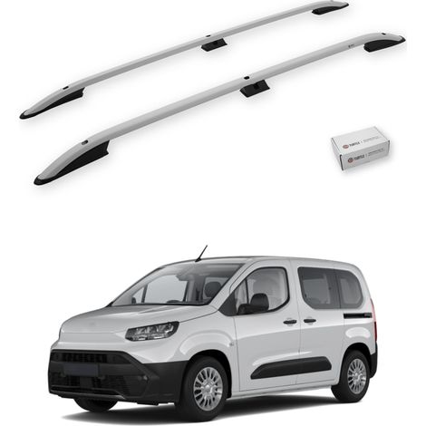 TURTLE kompatibel mit Toyota Proace City 2019-2025 / Kurze Version Dachreling Crown Grau (1/5)