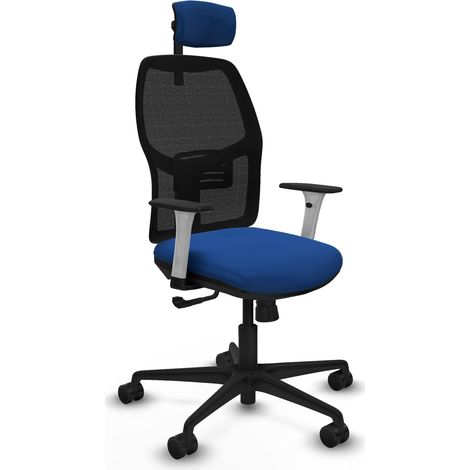 Chaise de bureau piqueras y crespo Alfera blanc mousse découpée (1/2)