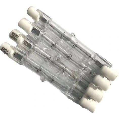 LaBlanc – 5er-Pack Eco-Halogenlampen R7s 78 mm 150 W 230 V, dimmbar, doppelseitig, linear, für Projektorbeleuchtung, Arbeits-, Sicherheits-, Landschafts- und Straßenbeleuchtung