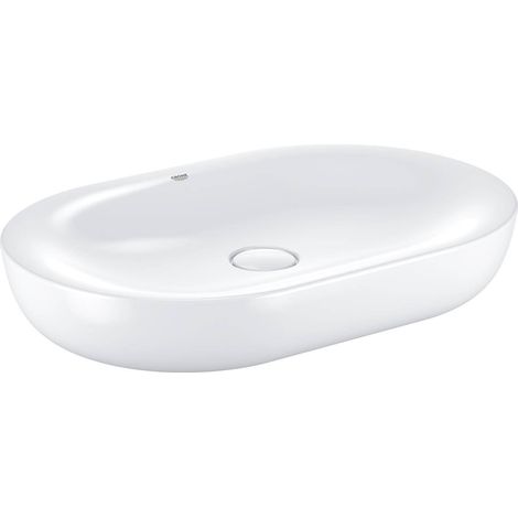 Grohe Essence - Lavabo sobre encimera 60x40 cm, PureGuard, blanco alpino 3960800H (1/5)