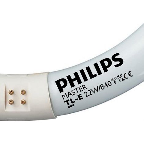 Philips – Tube fluorescent circulaire 22W ø21cm – Triphosphor 840K – Lumière du jour – 1285lm – Classe énergétique G