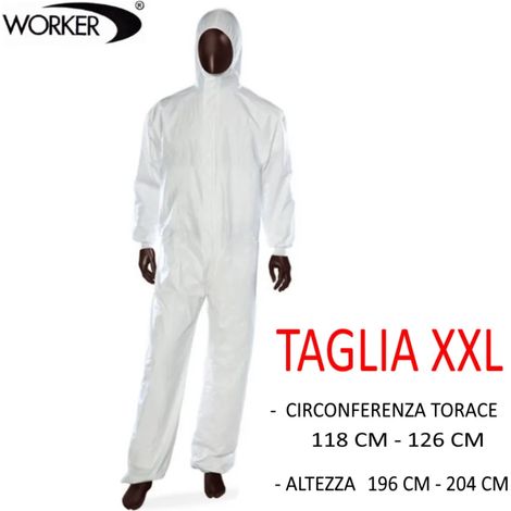TUTA IN POLIPROPILENE BIANCA TAGLIA XXL (1/3)