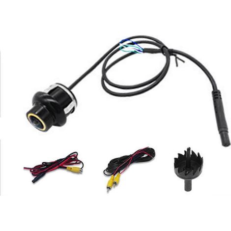 Cámara de visión trasera para coche AHD 1080P con lente ojo de pez de 170 grados, cámara de marcha atrás con visión nocturna y resistente al agua. (1/5)